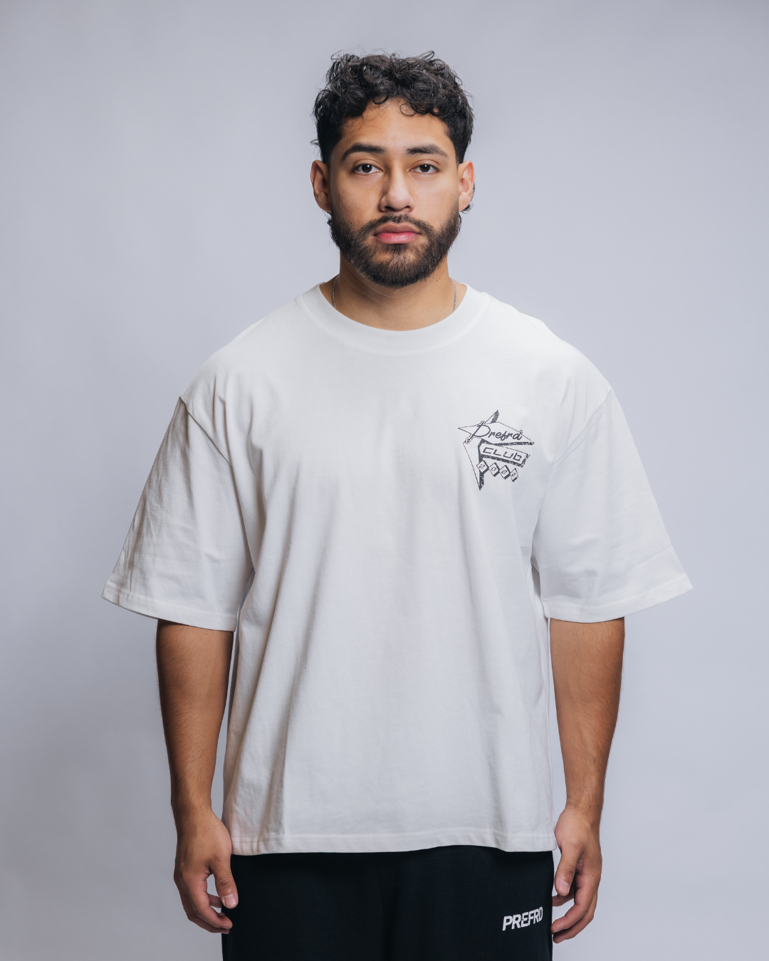 White Prefrd Club Tee
