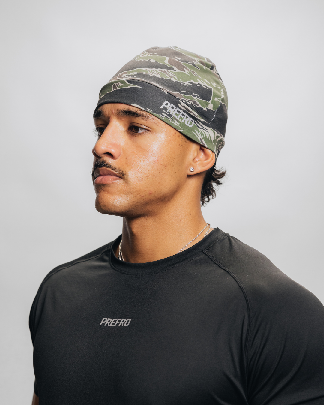 Tiger Camo Skull Cap
