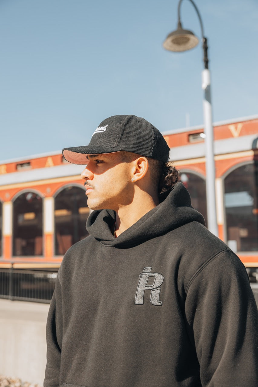 Black Corduroy Hat