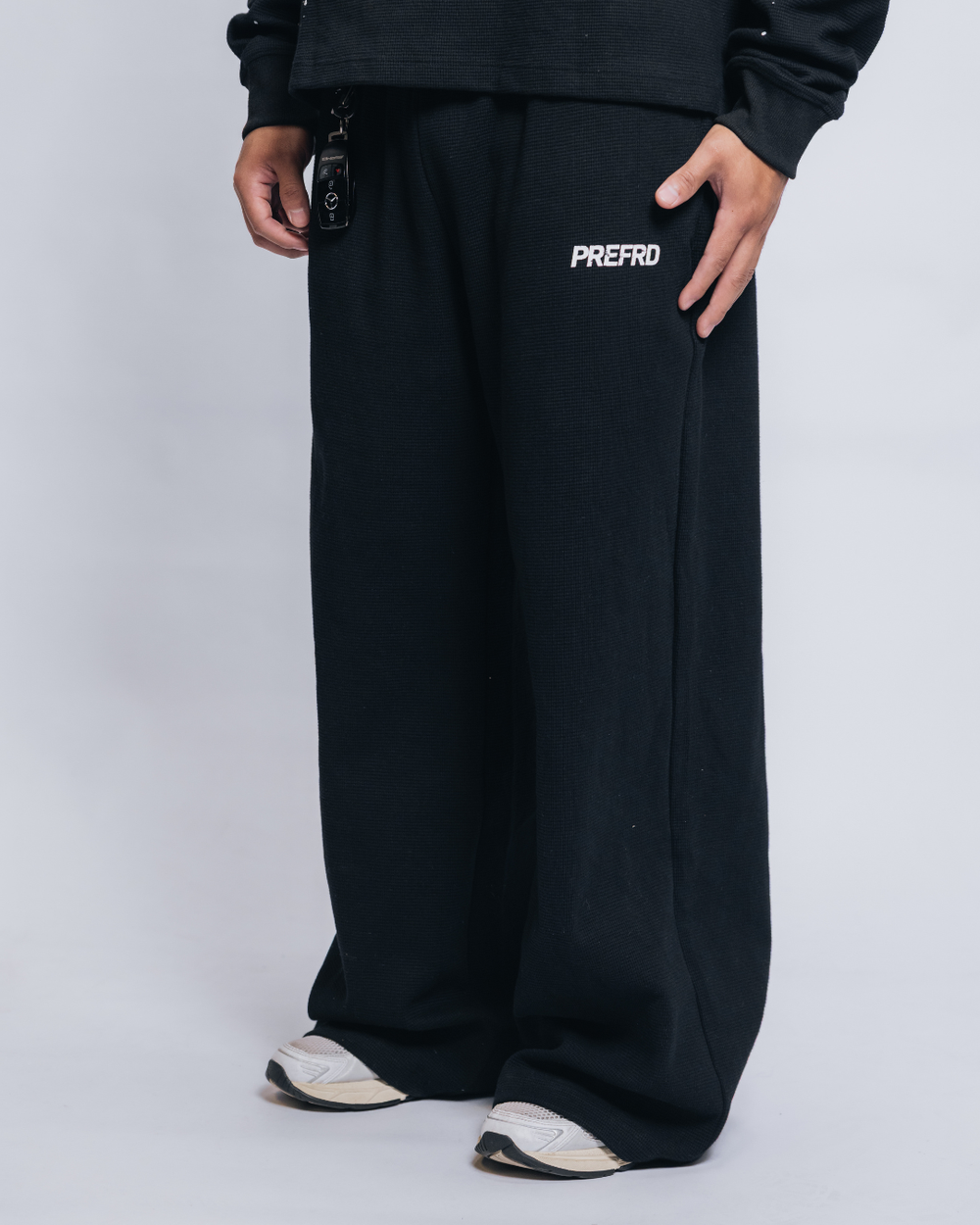 Black Thermal Baggy Sweats
