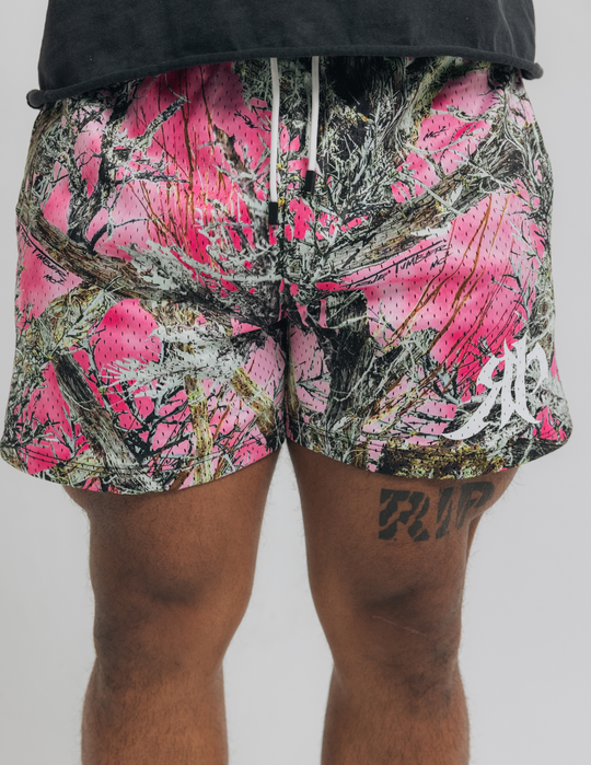 Hunter Camo Shorts Pink