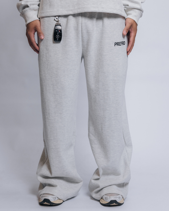 Heather Gray Baggy Thermal Sweats