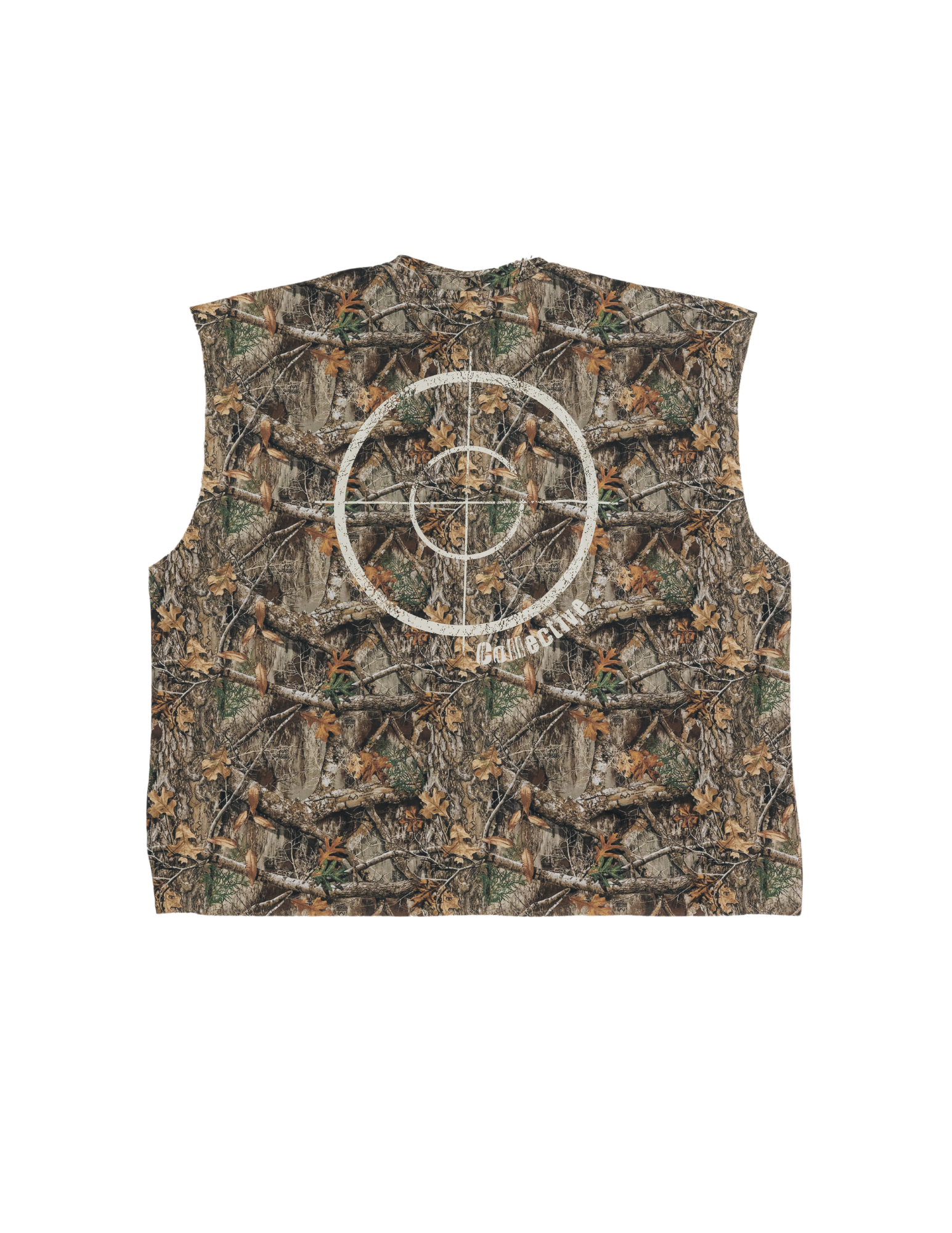 Hunter Camo Cropped Tank Ivory