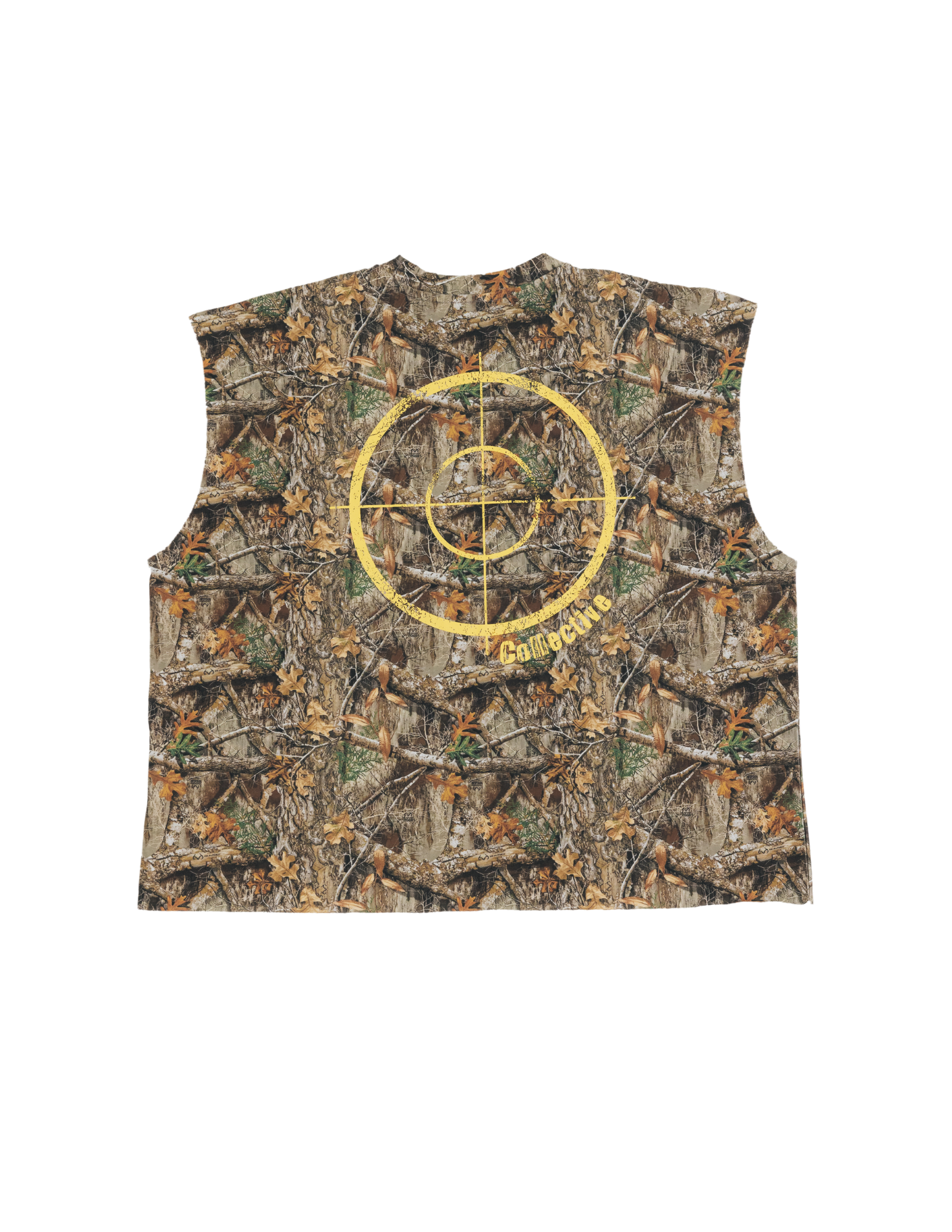 Hunter Camo Cropped Tank Canary