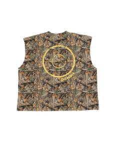 Hunter Camo Cropped Tank Canary