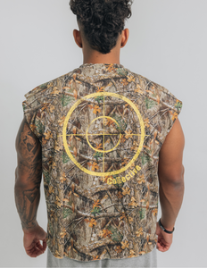 Hunter Camo Cropped Tank Canary