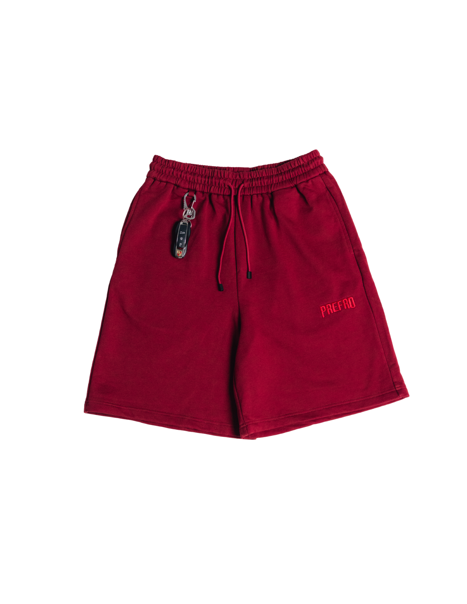 Wine Basic Baggy Shorts