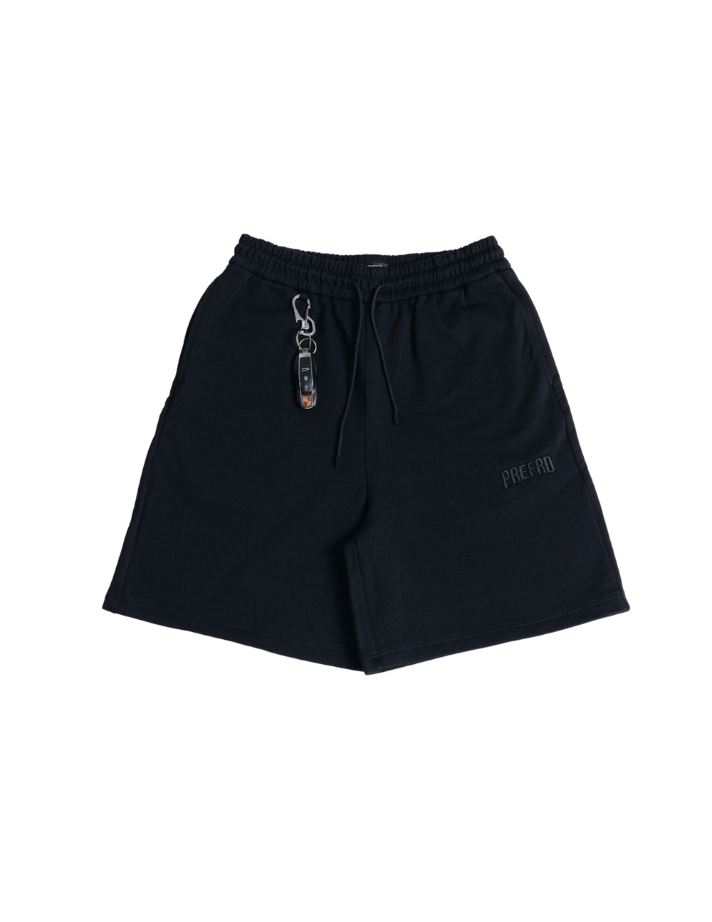 Black Basic Baggy Shorts