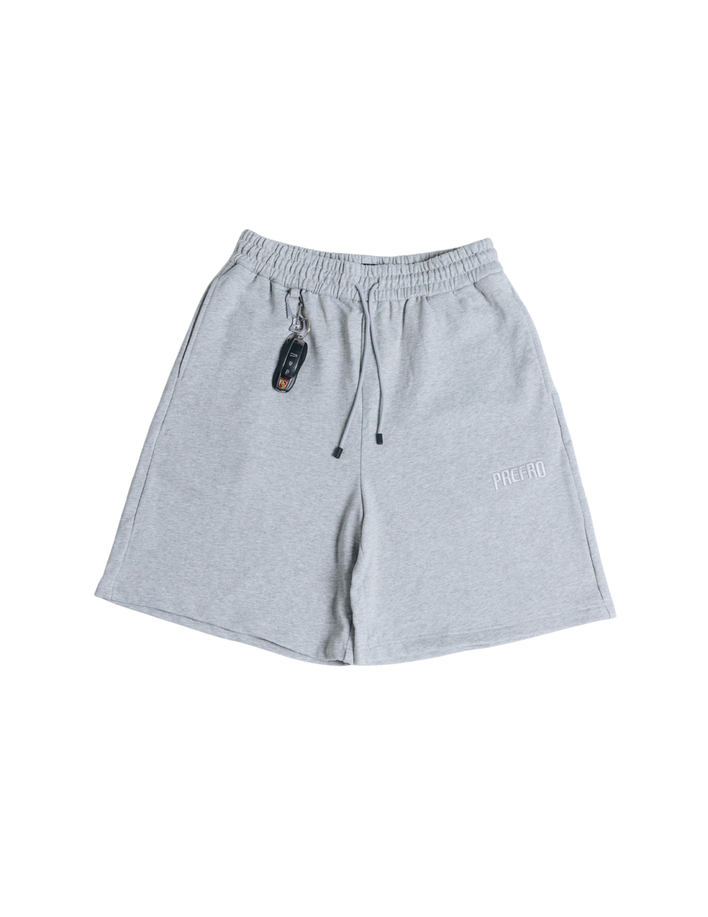 Gray Basic Baggy Shorts