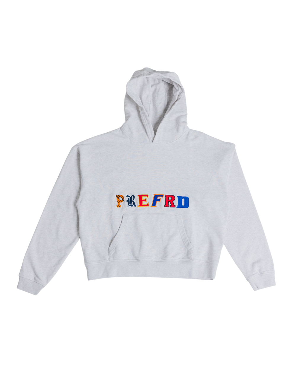 Heather Gray College Letter Hoodie