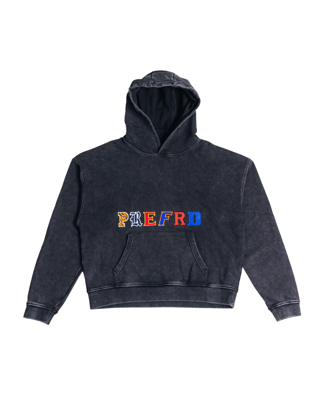 Vintage Black Letter College Hoodie