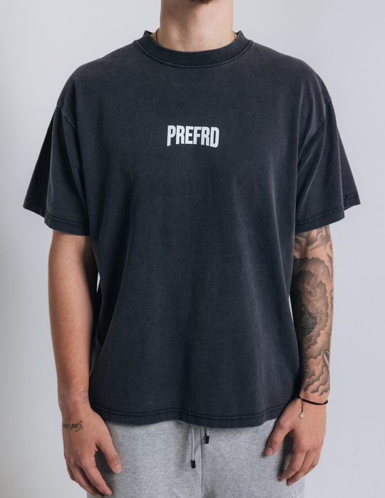 Faded Black Basic Tee