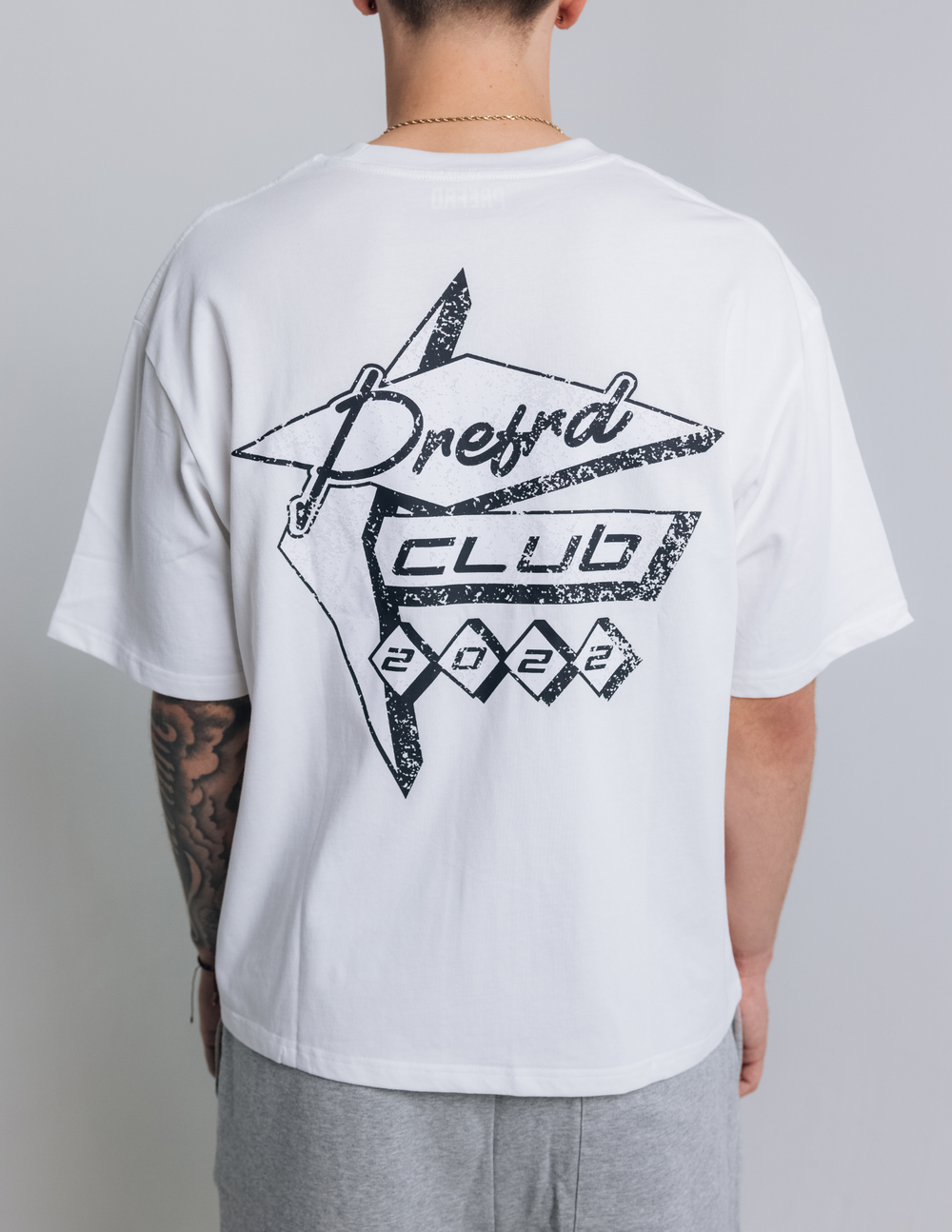 White Prefrd Club Tee