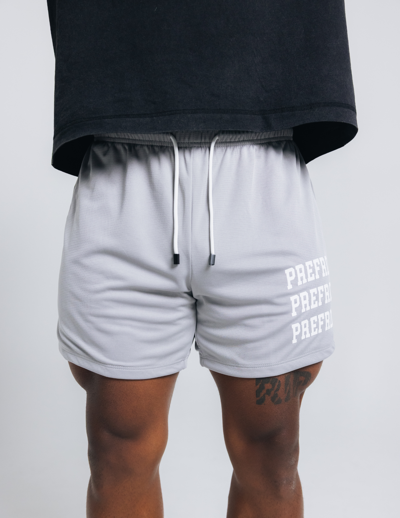 Gray Perfect Mesh Shorts
