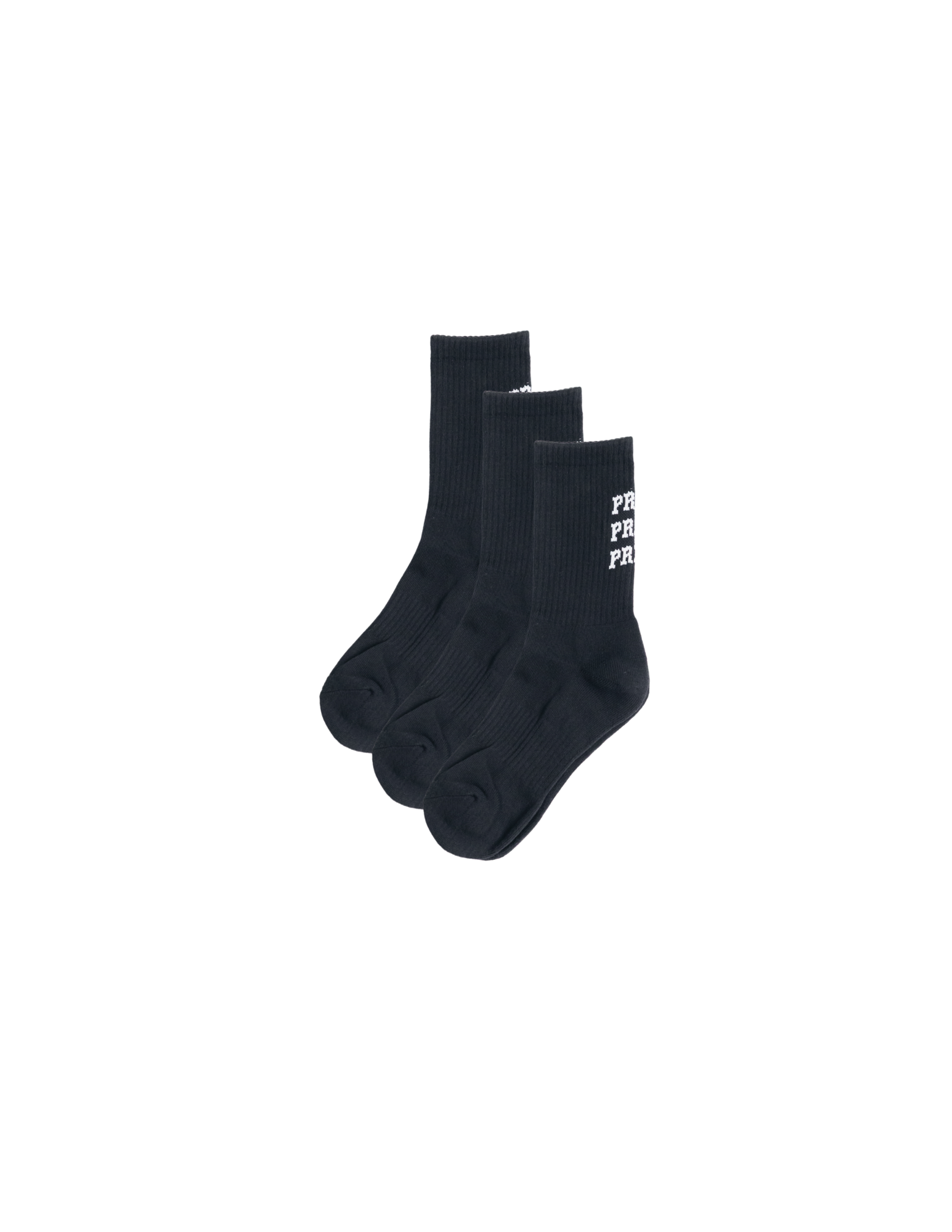 Black Perfect Crew Socks 3-Pack