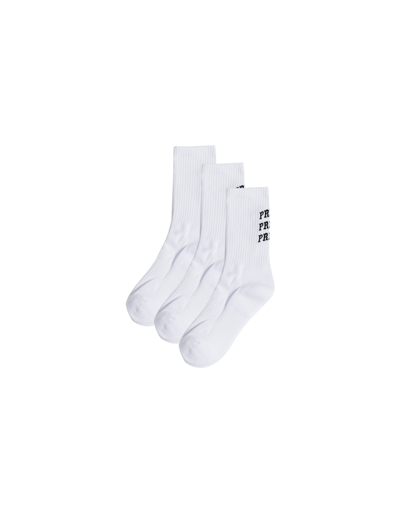 White Perfect Crew Socks 3-Pack