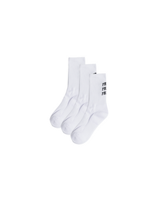 White Perfect Crew Socks 3-Pack