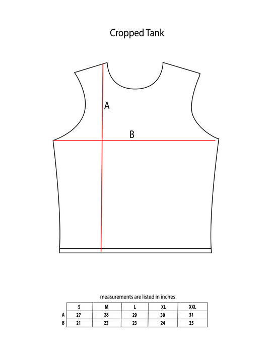 Vintage Black Perfect Cropped Tank