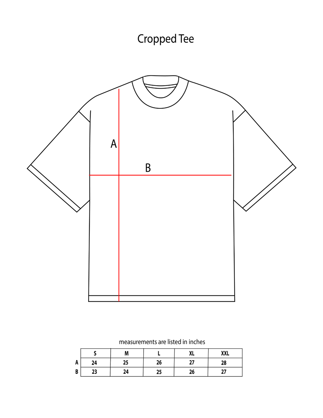 White Perfect Cropped Tee