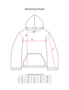 Navy Behind Pocket Hoodie