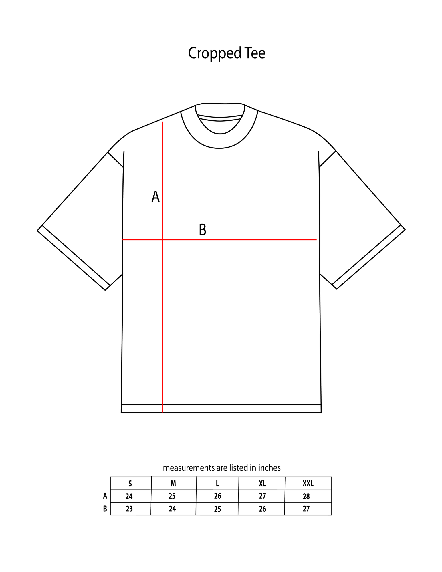 Gray Wash Trademark Cropped Tee