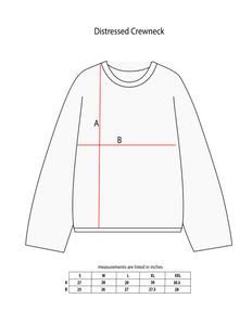 Gray Distressed Crewneck