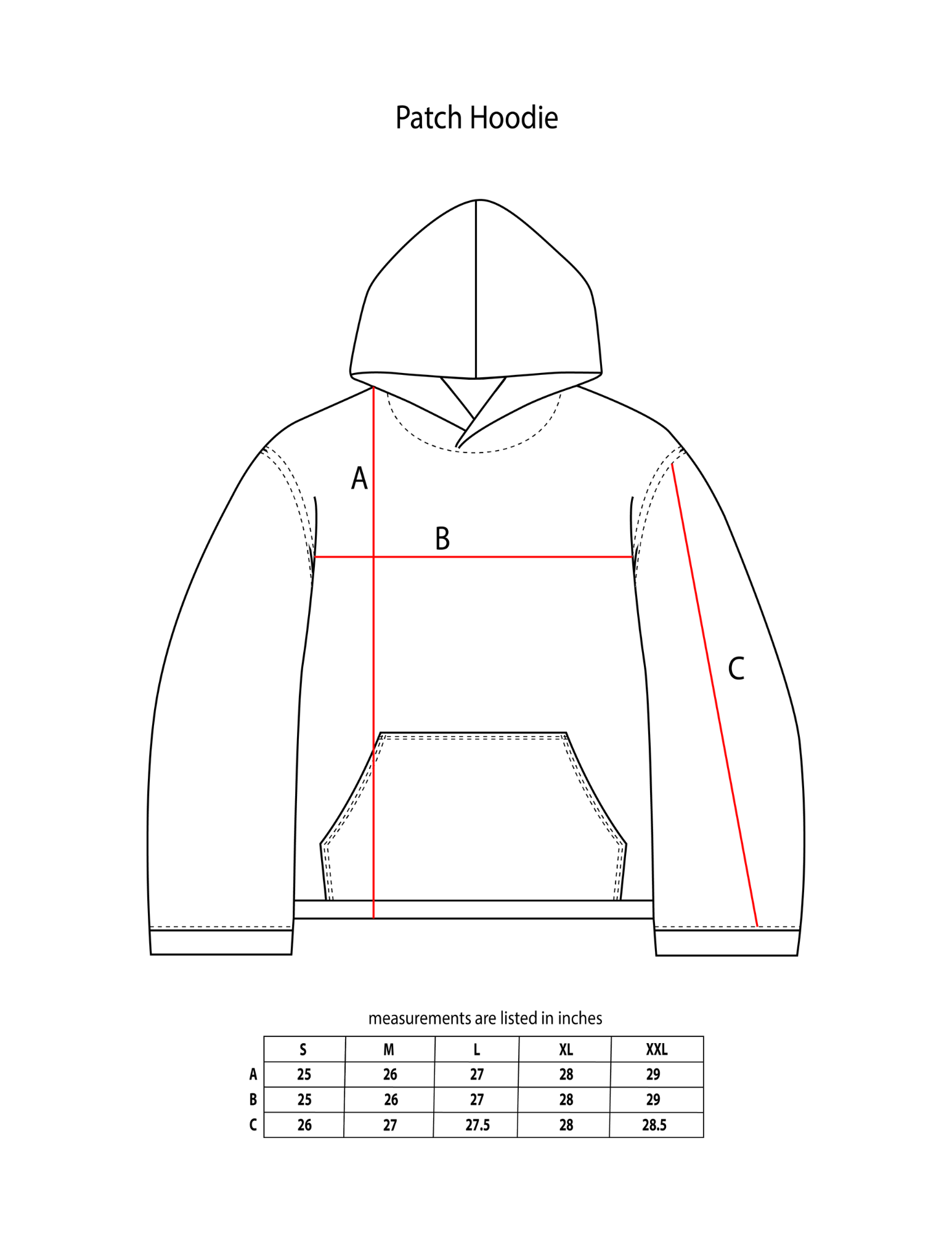 Patch Hoodie