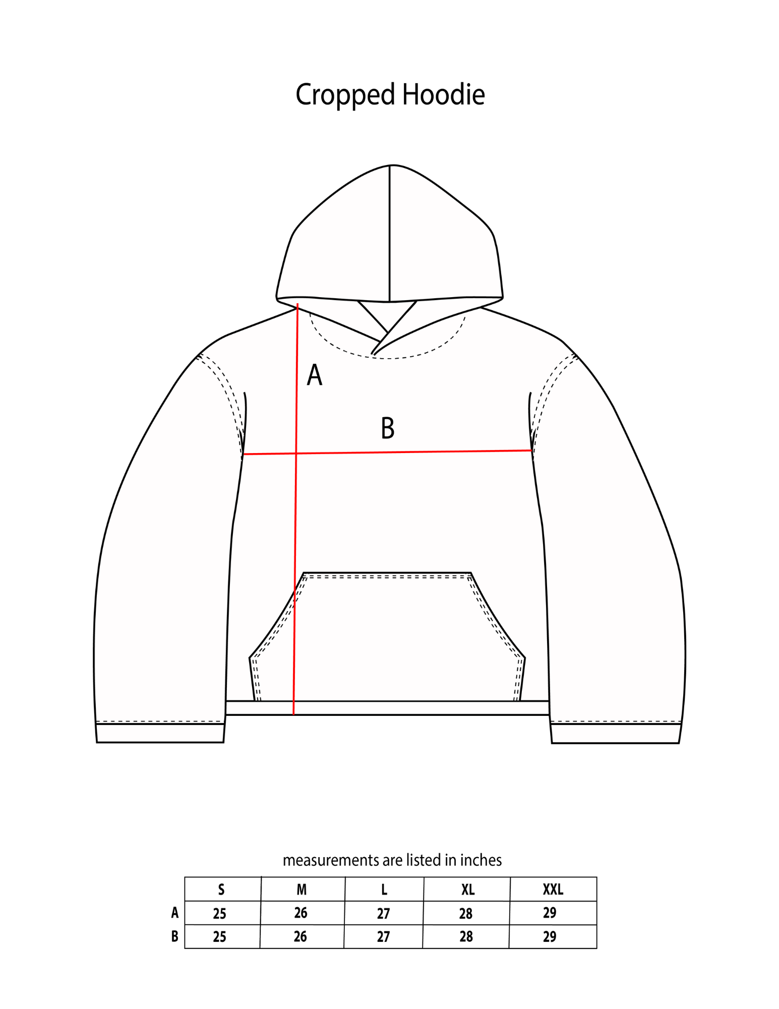 Gray Cropped Joker Hoodie