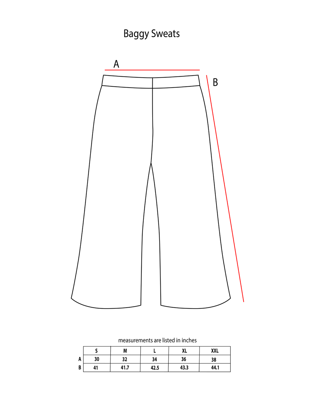 Black Basic Baggy Sweats