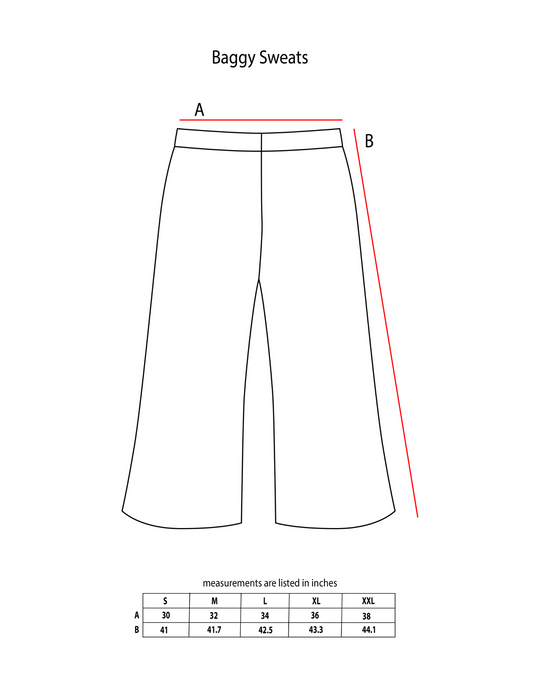 Gray Basic Baggy Sweats