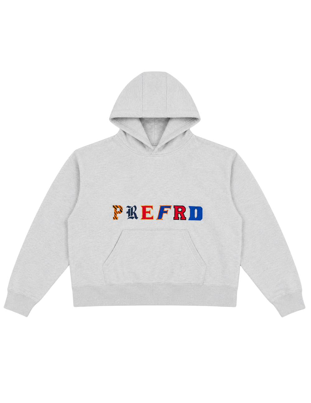 Heather Gray College Letter Hoodie