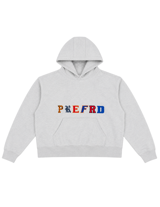Heather Gray College Letter Hoodie