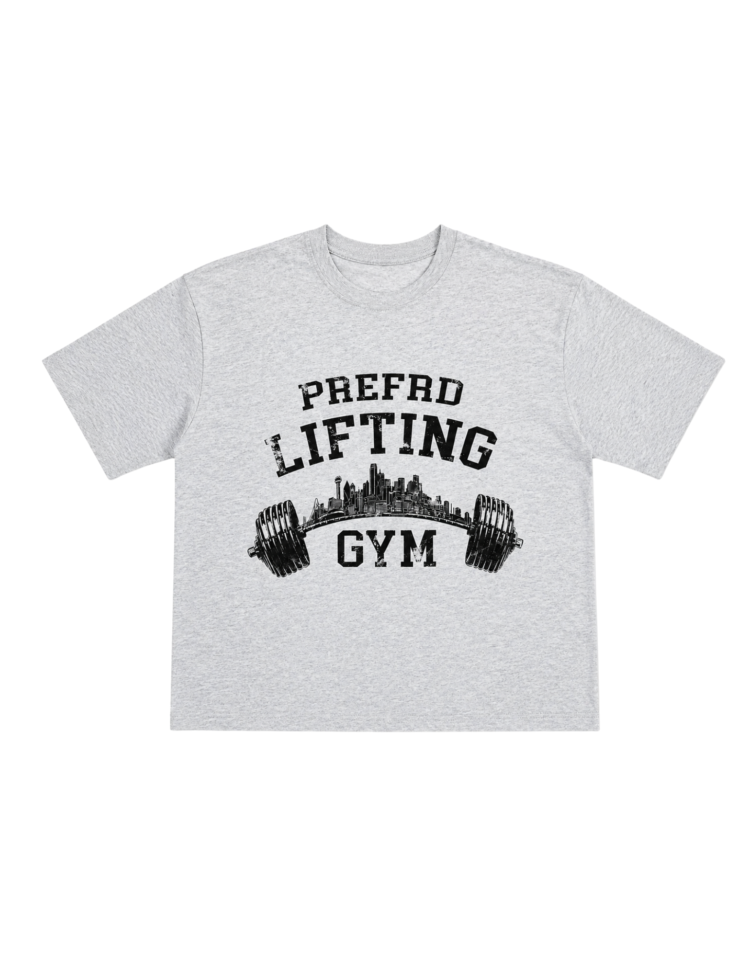 Washed Gray Lifting Gym Tee
